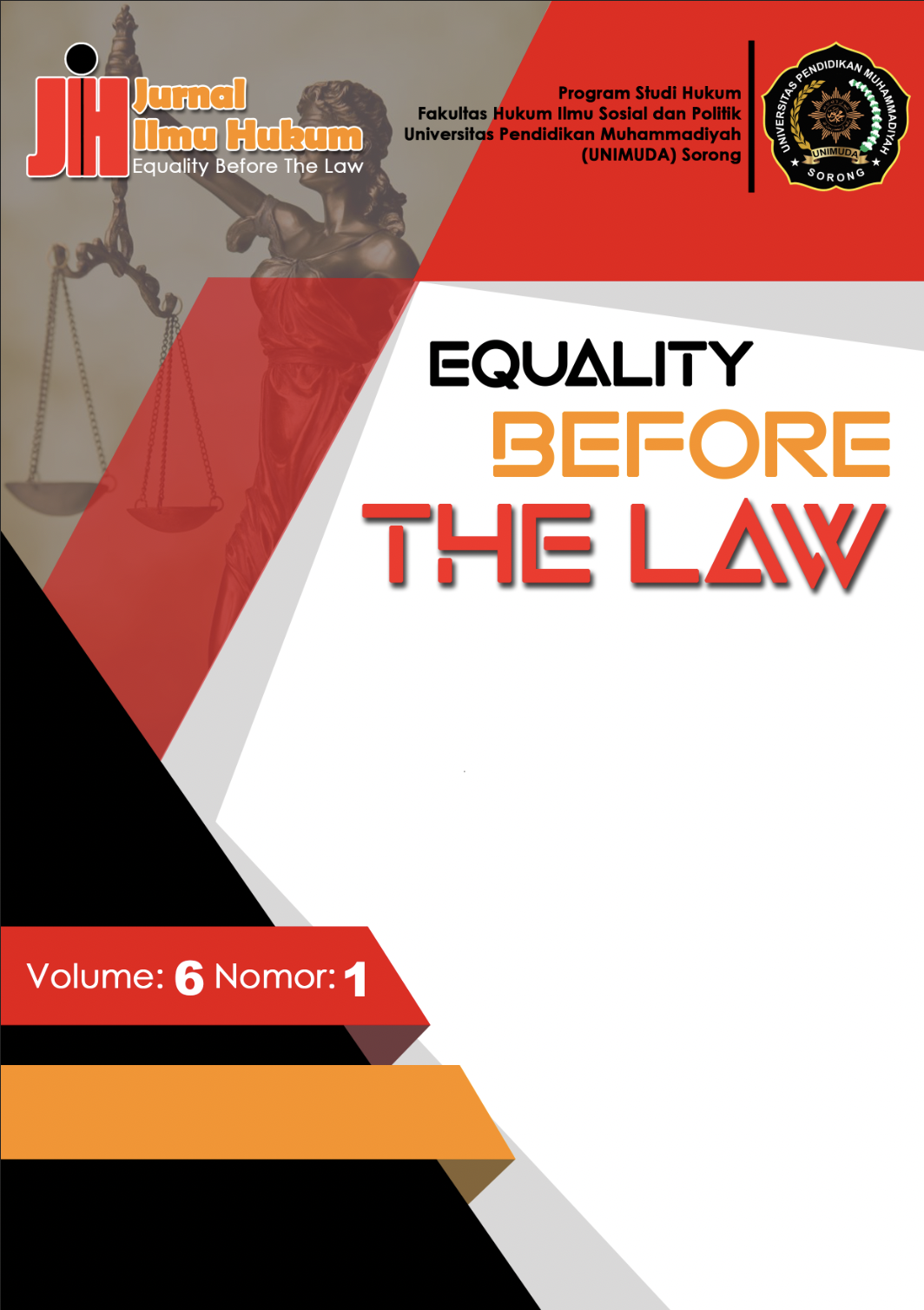 					View Vol. 6 No. 1 (2026): EQUALITY BEFORE THE LAW
				