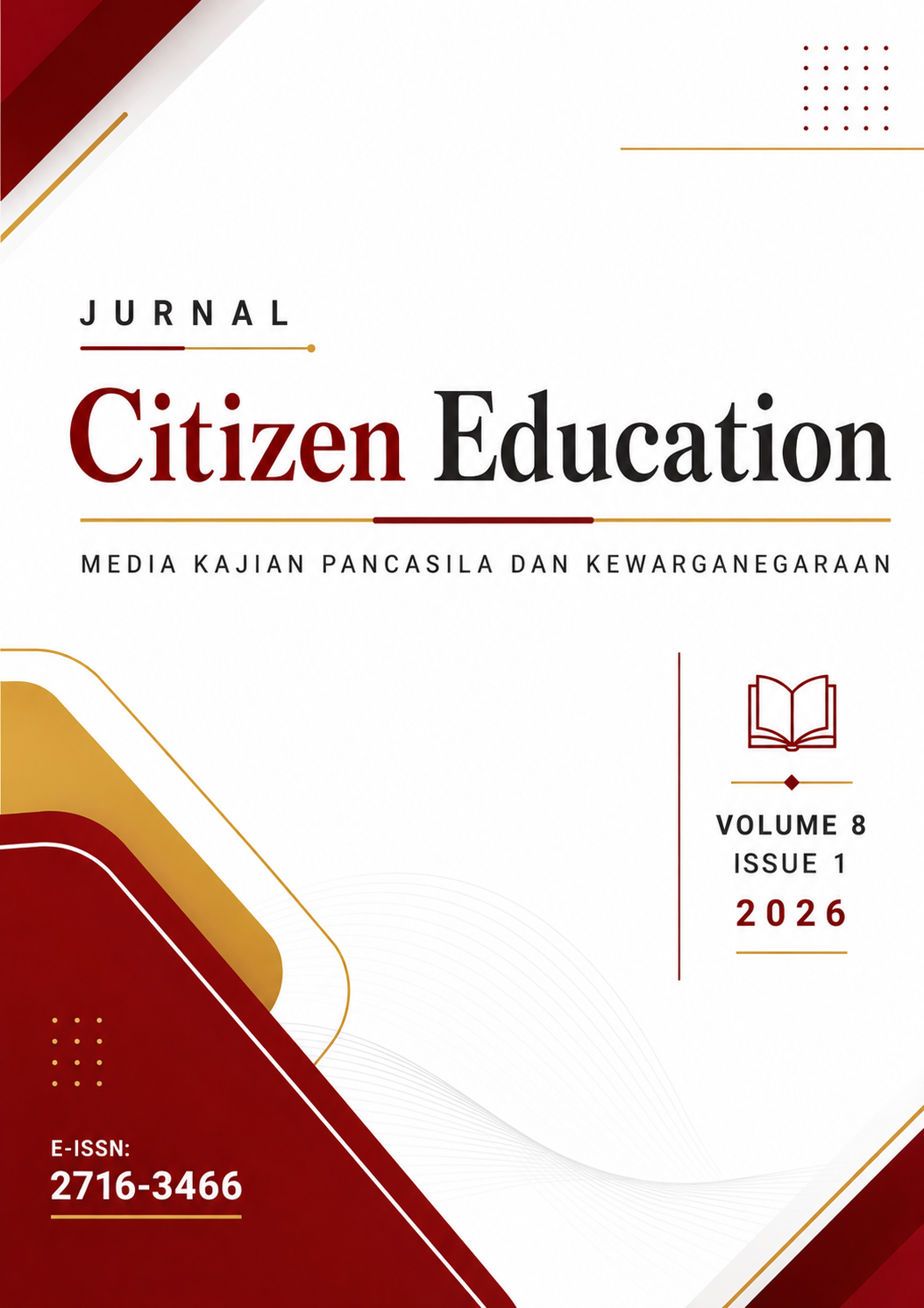 					View Vol. 8 No. 1 (2026): Jurnal Citizen Education
				