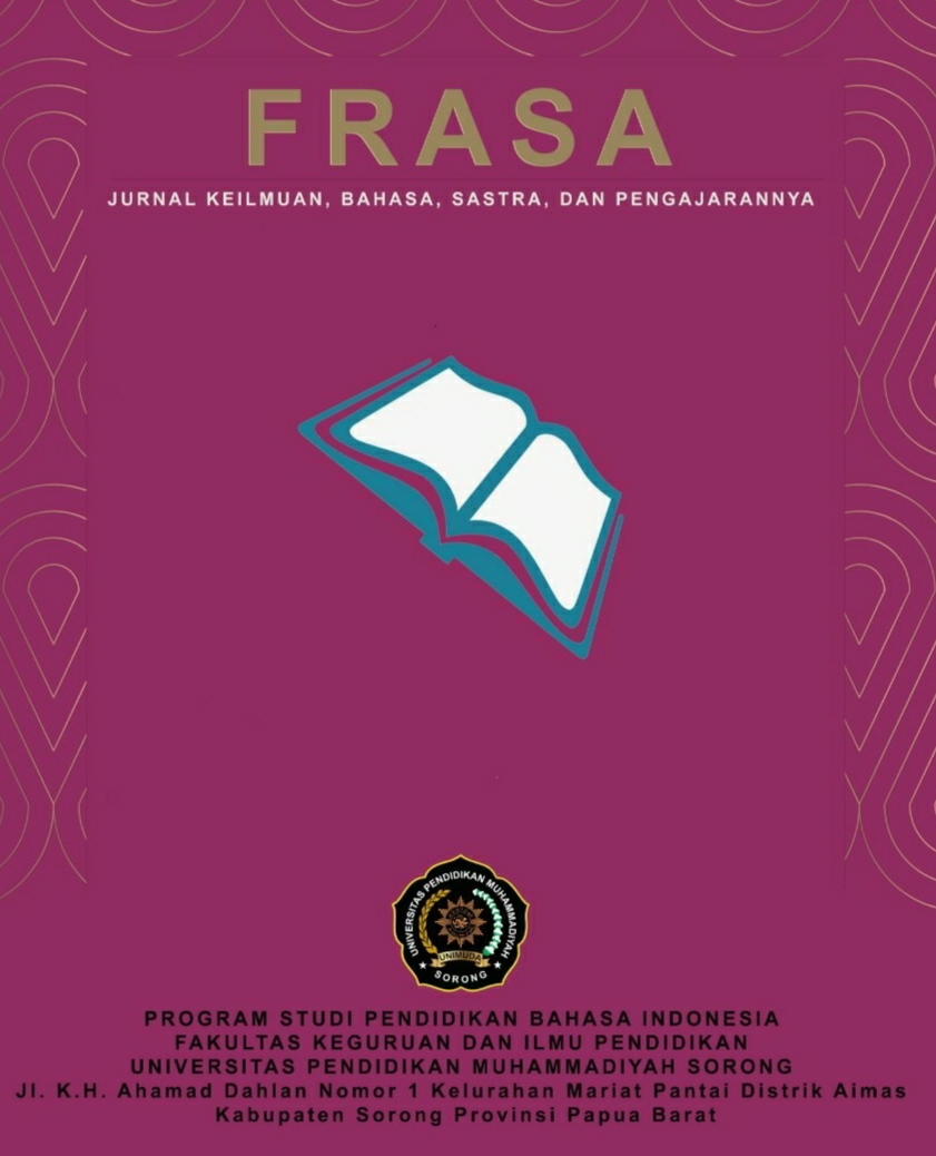 					View Vol. 6 No. 2 (2025): FRASA: JURNAL KEILMUAN BAHASA, SASTRA, DAN PENGAJARANNYA
				